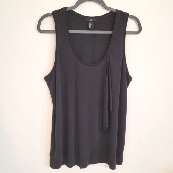 Н&M black tank top sz L - Picture 1 of 7